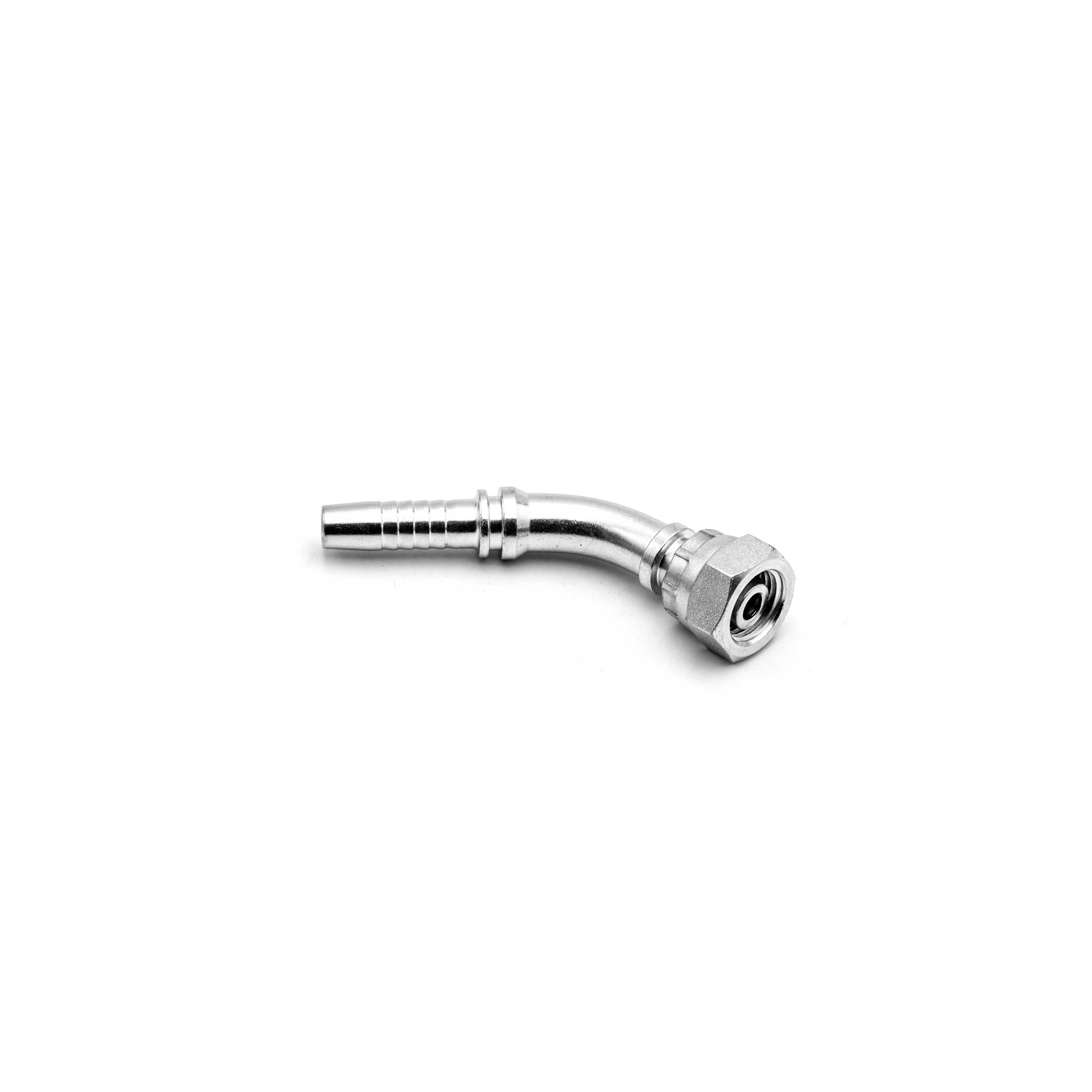 20543 Metric Female Thread 24° Taper o-Ring Heavy Duty 45° Elbow connector