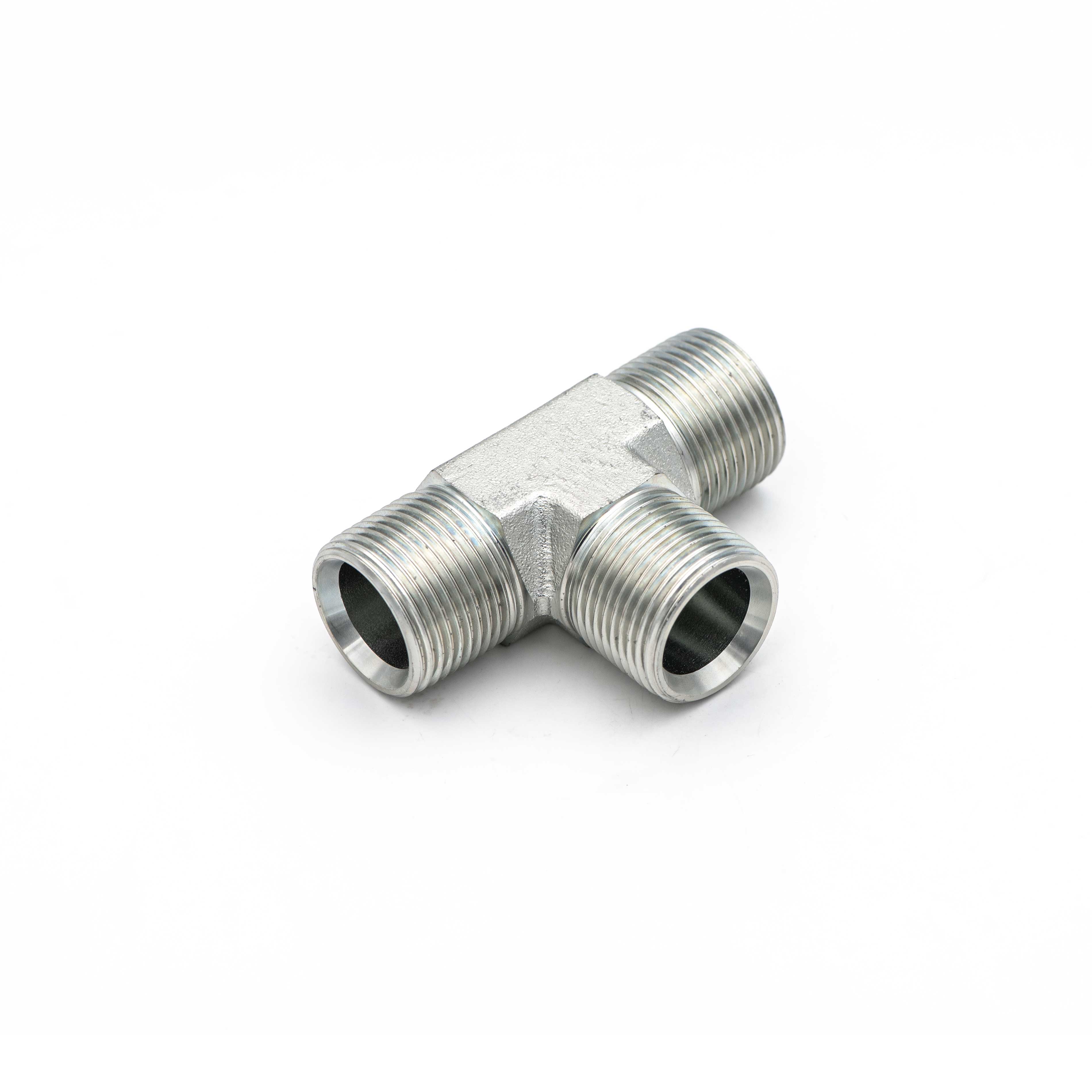 AB  Tee British pipe external thread 60° inner cone seal 90° elbow