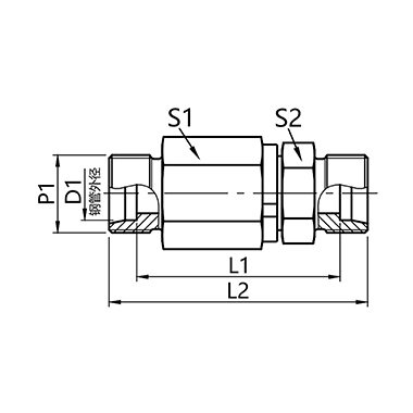 DG 101  Through ball bearing swivel connector
