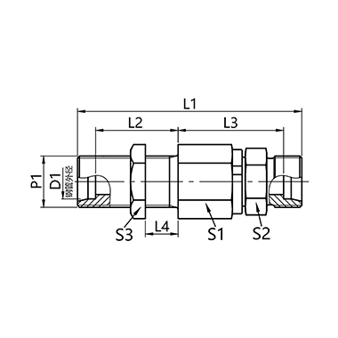 DG 107  Straight through bulkhead ball bearing swivel connector