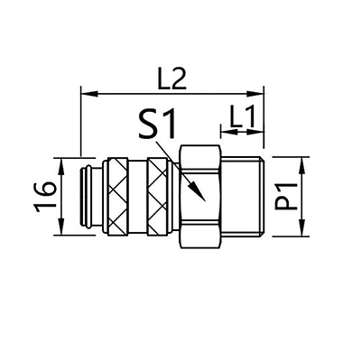 21KB AW/AD  Pneumatic quick change-female