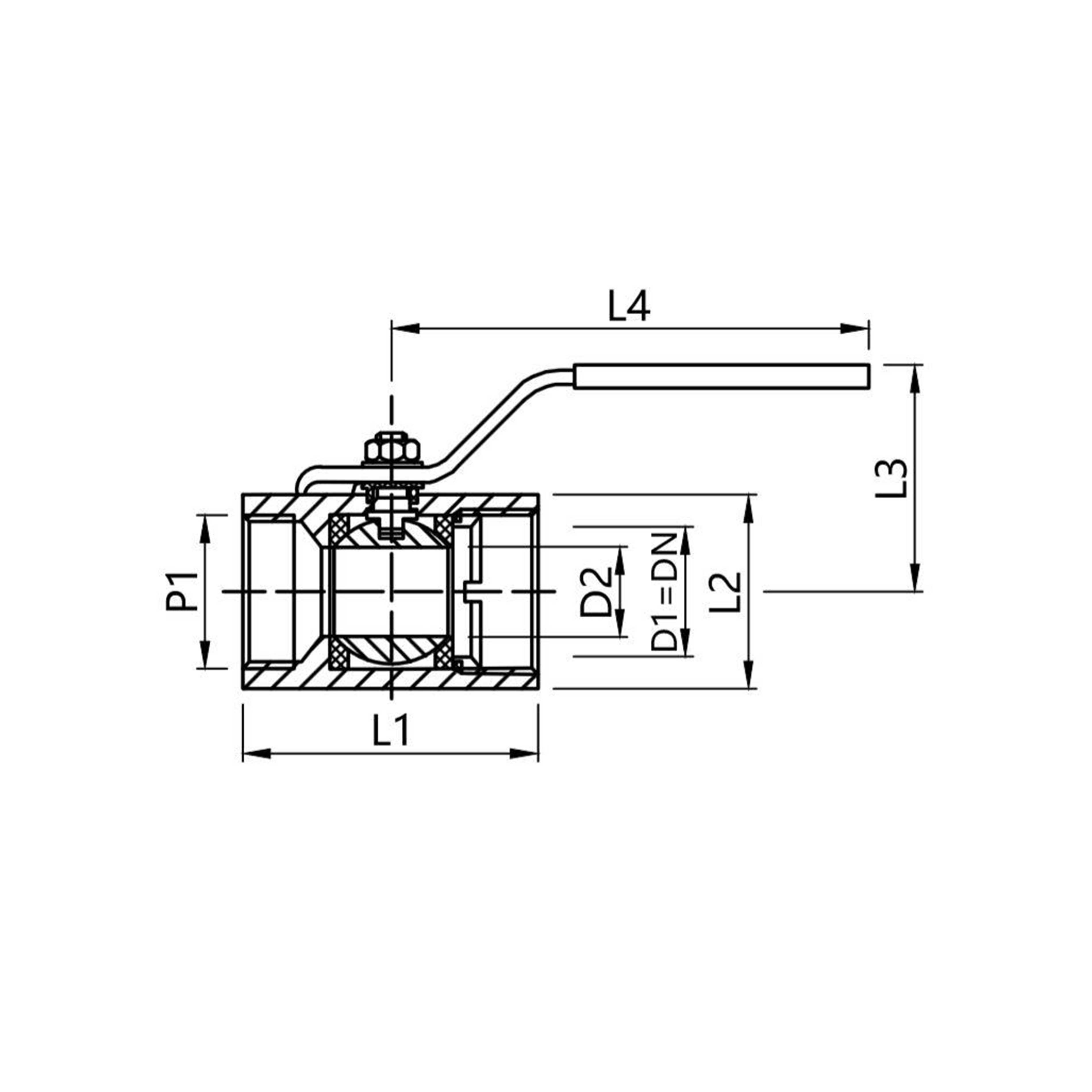 Q11F  Cantonese style internal thread ball valve
