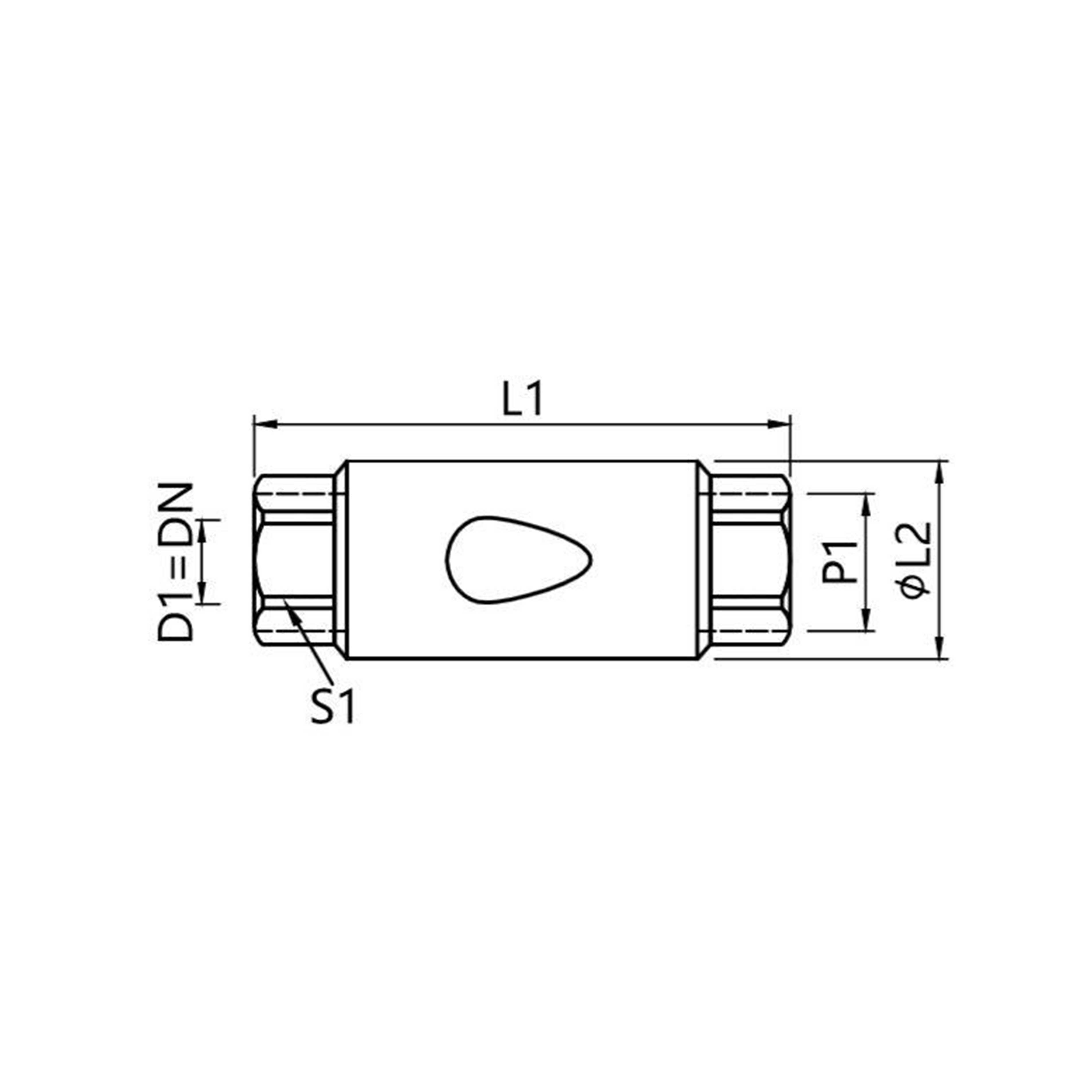 4890  One-way balance valve