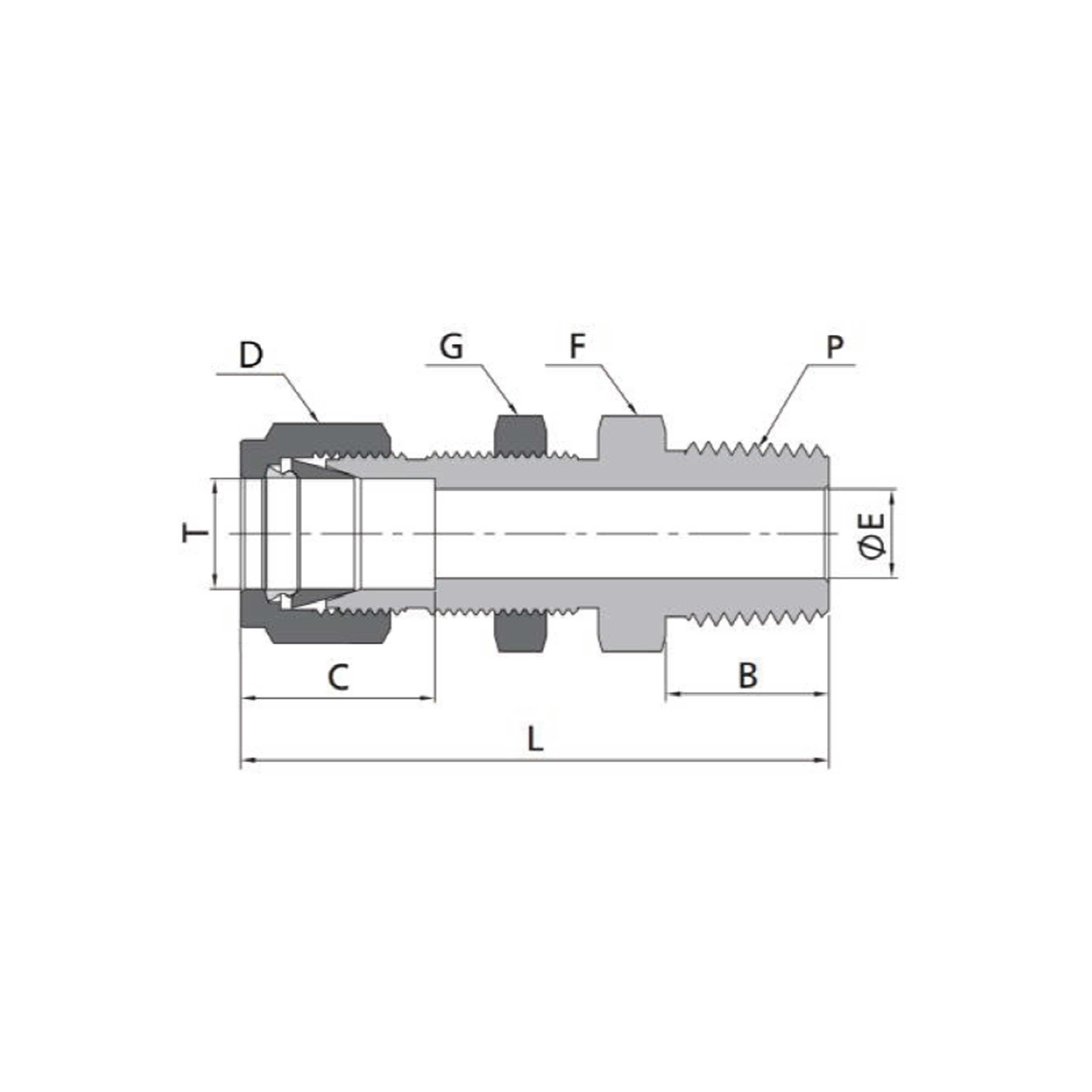 Bulkhead Male Connectors