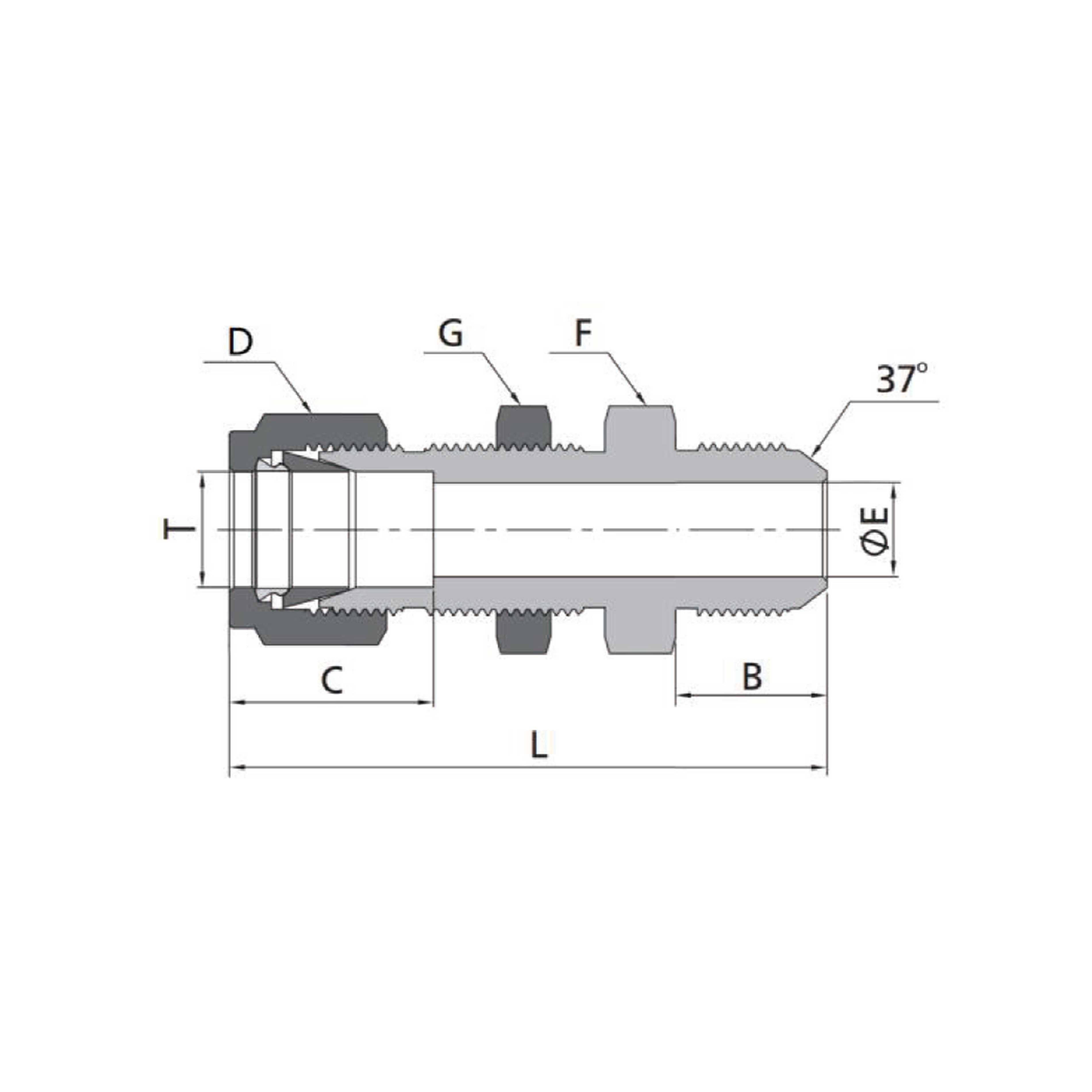 Bulkhead Flared Connectors