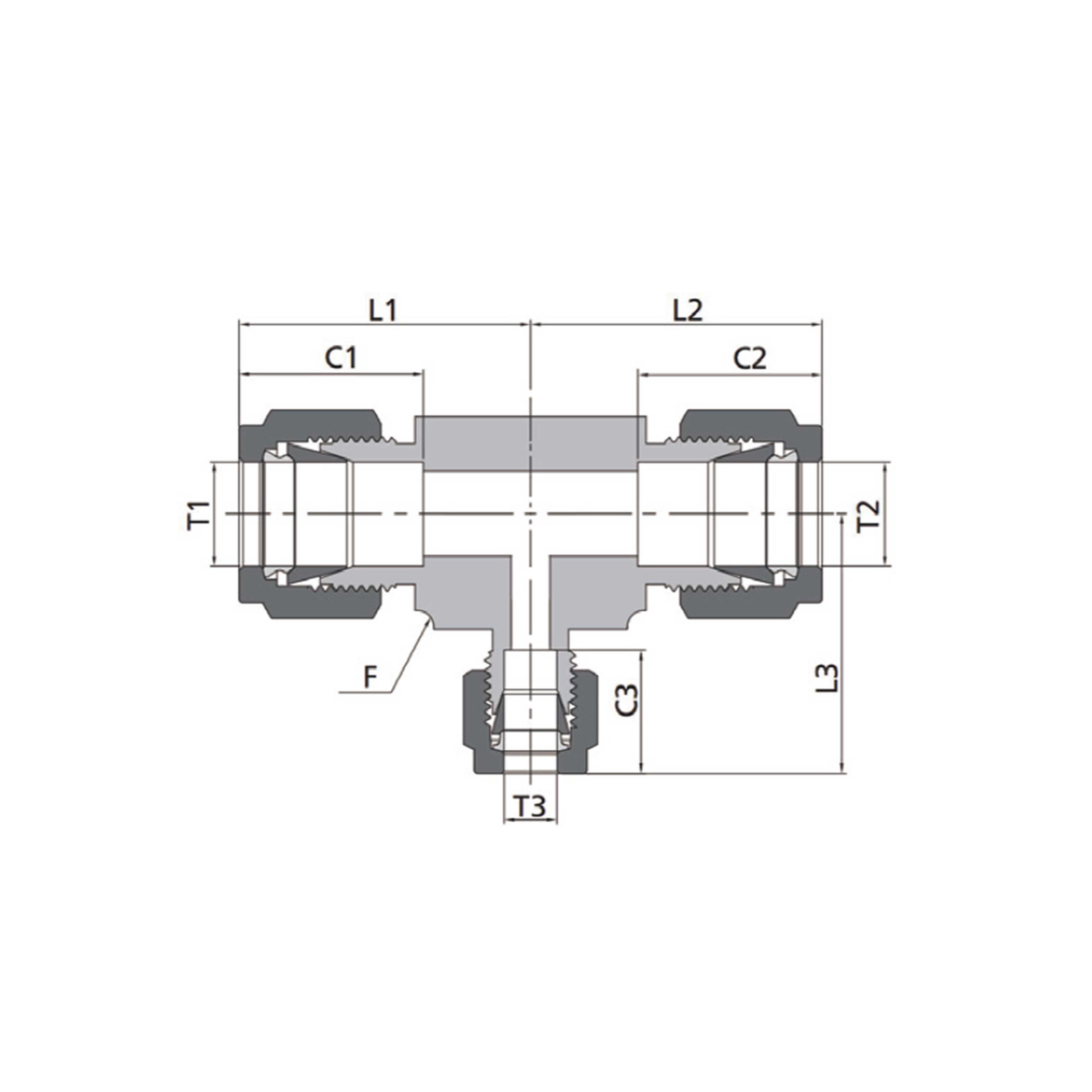 Reducing Union Tees（Fractional Tube）