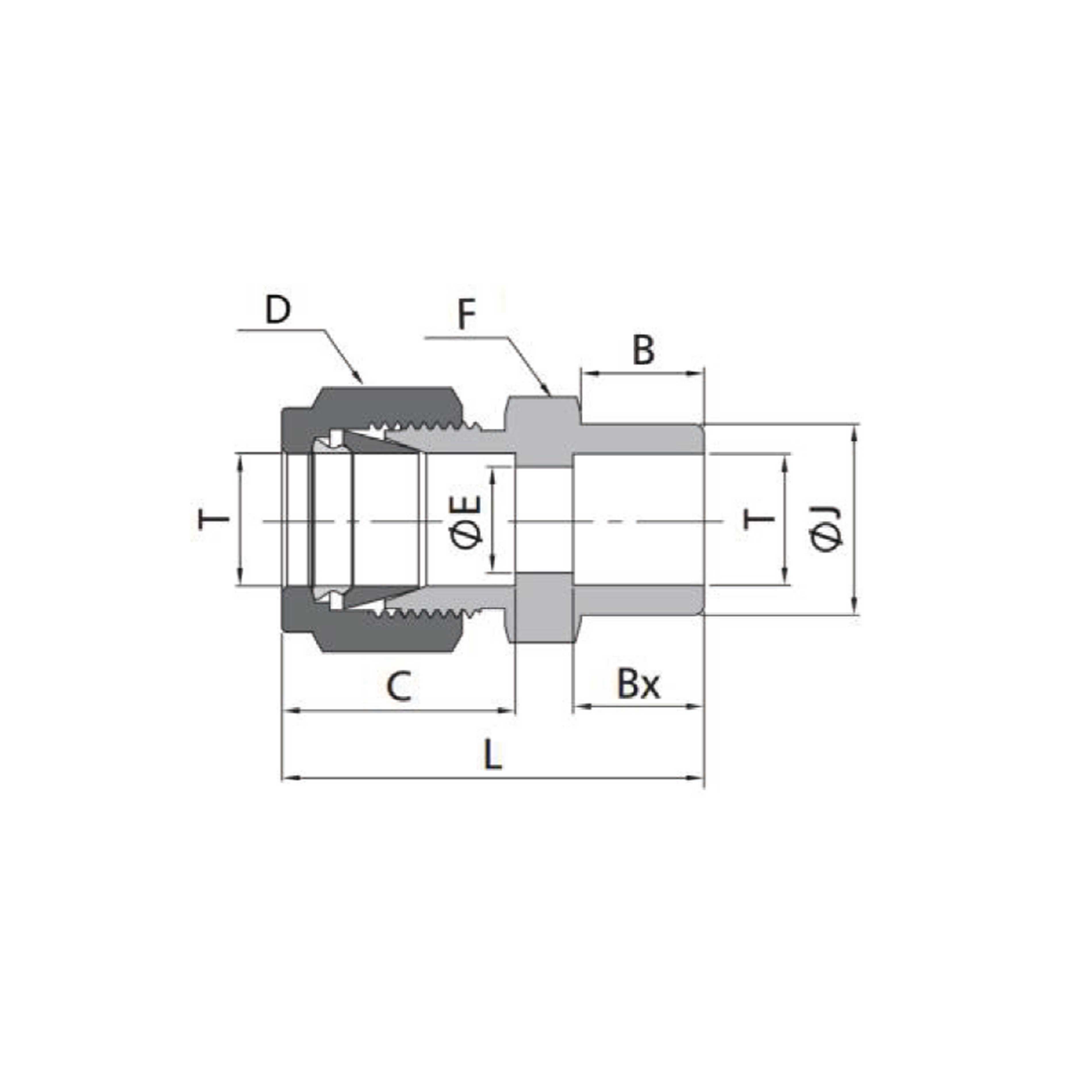 Weld Connectors(Metric Tube to Tube Socket Weld)