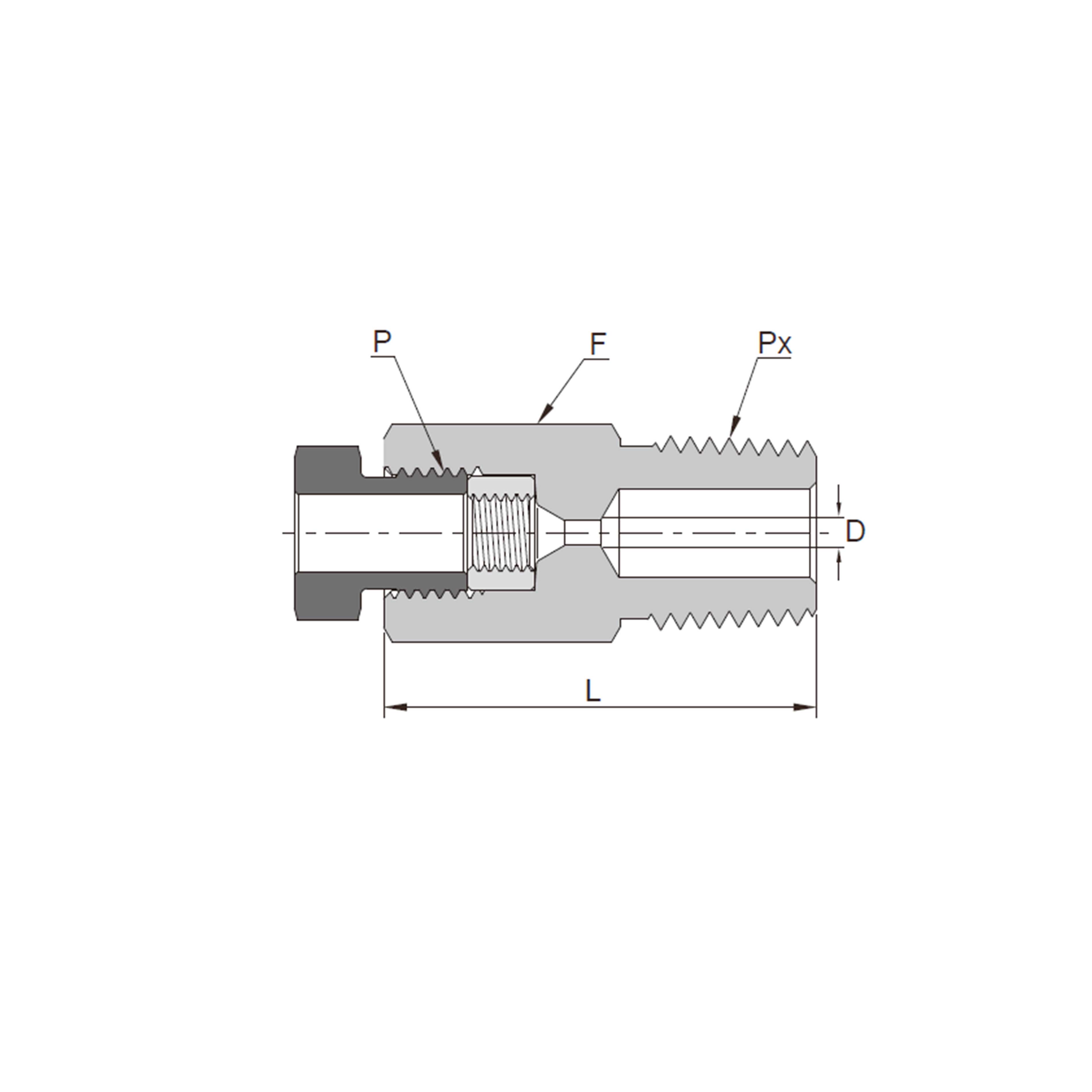 Medium Pressure Male Thread to Male NPT
