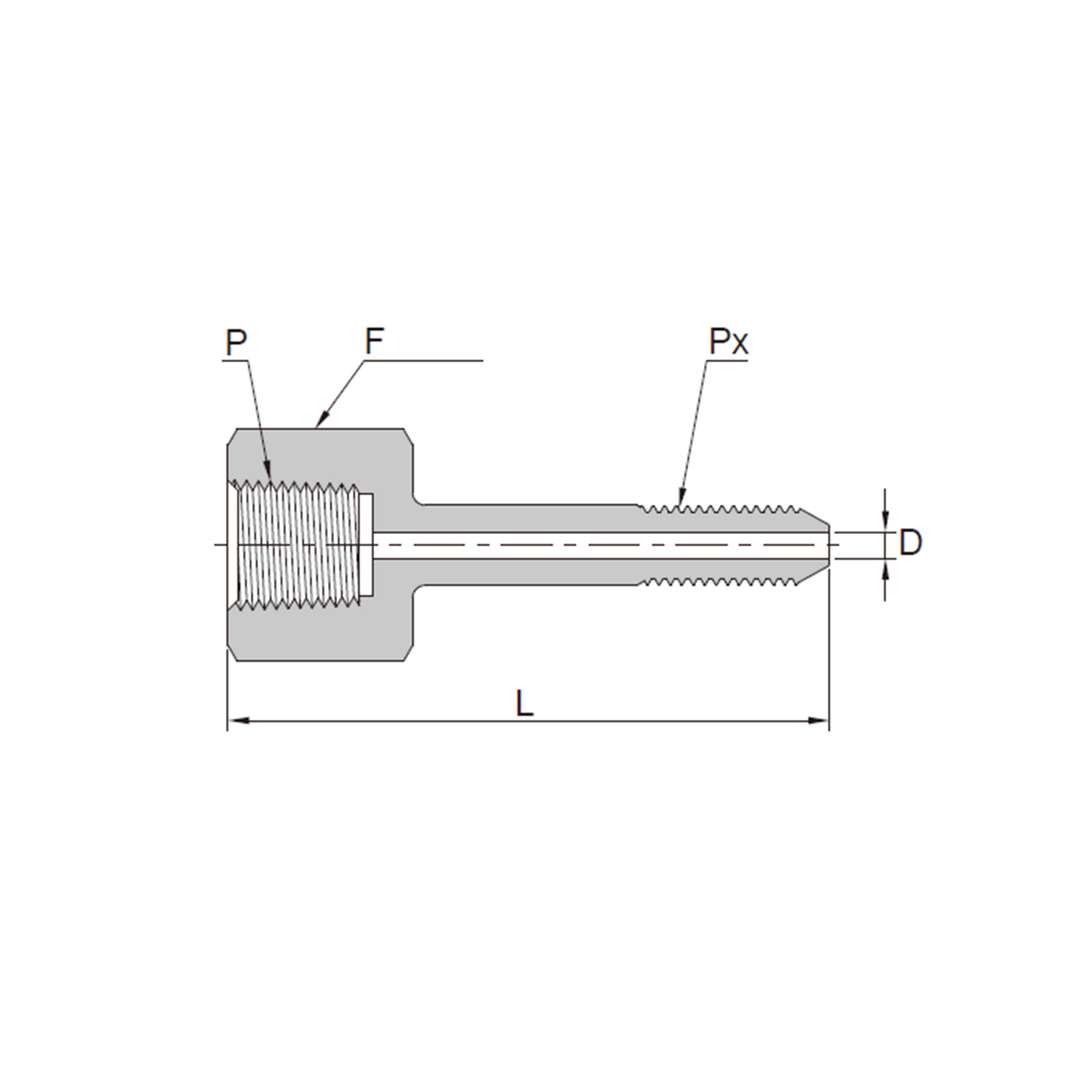 ‌NPT Female to HP Taper Adapter‌