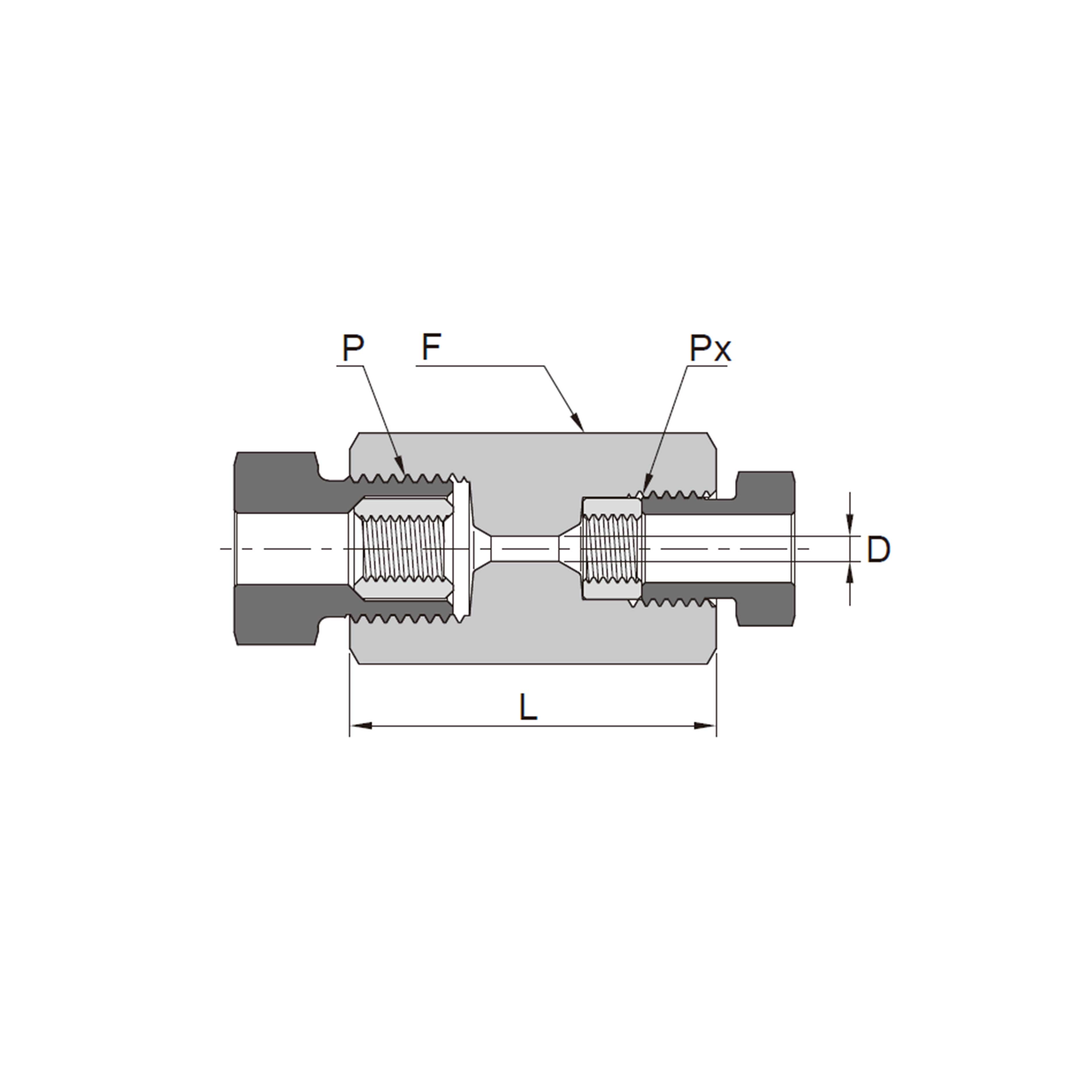 Female High Pressure to Female Medium Pressure