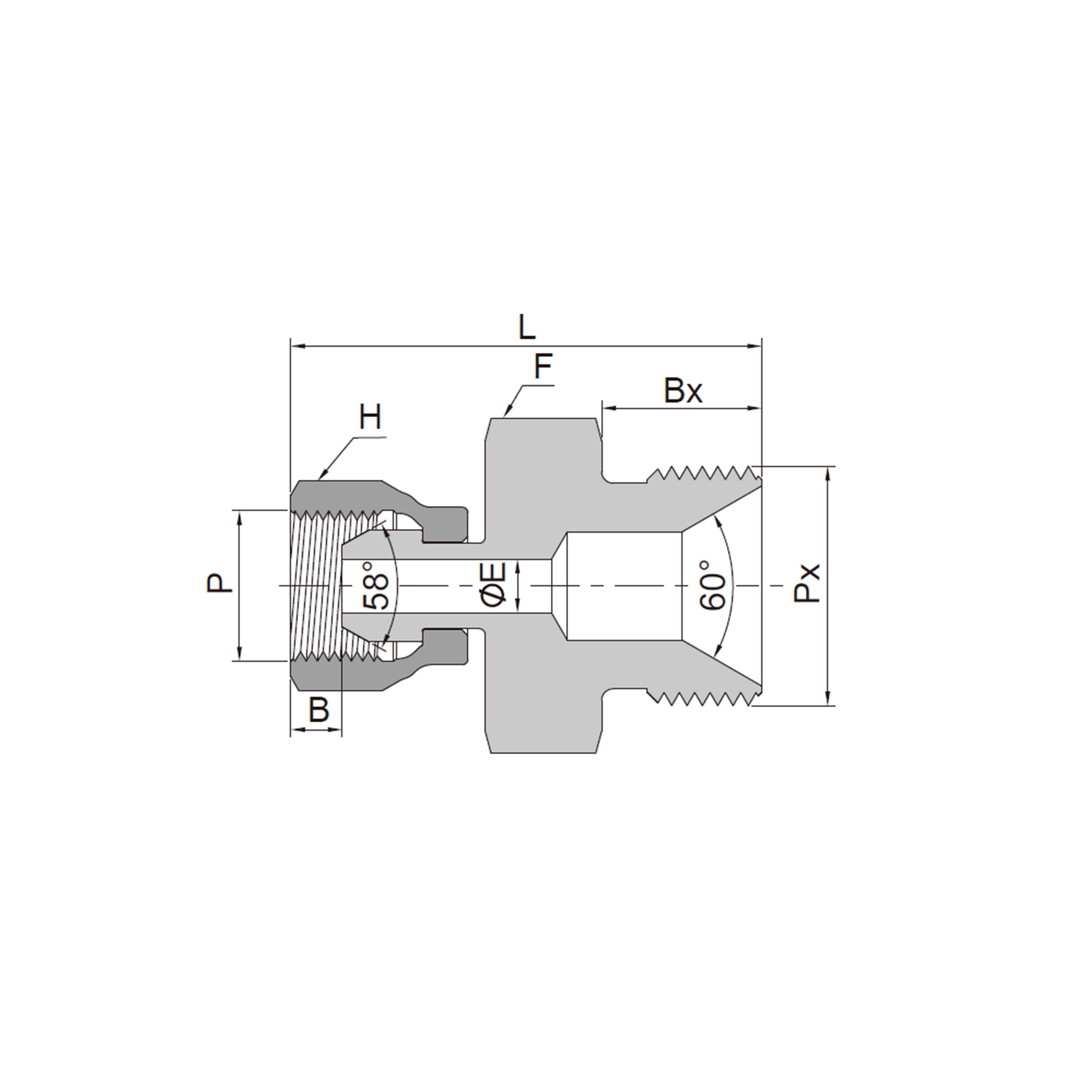 Adapters(Female/Male ISO Parallel Threads)
