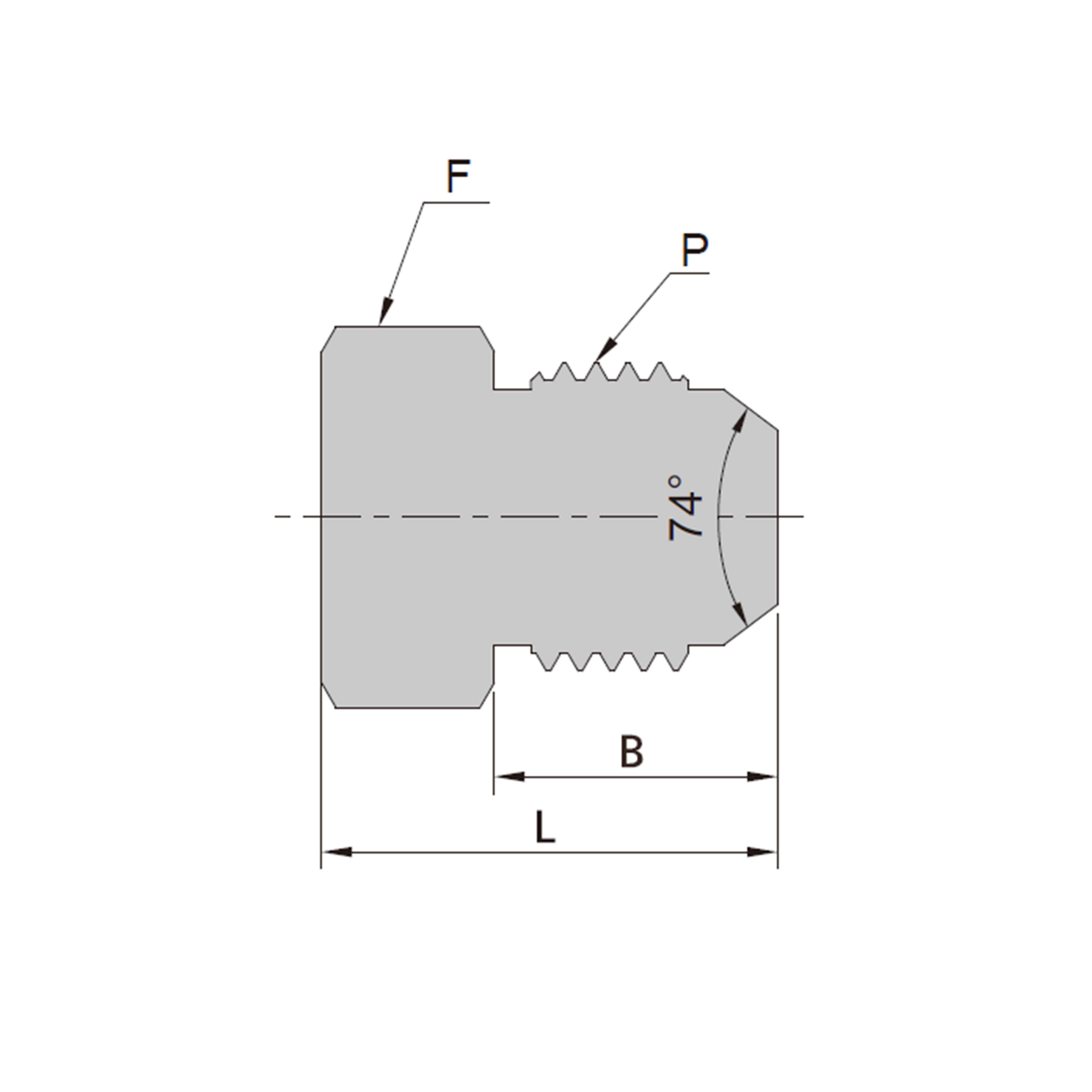 Male NPT Threads（Male JIC）