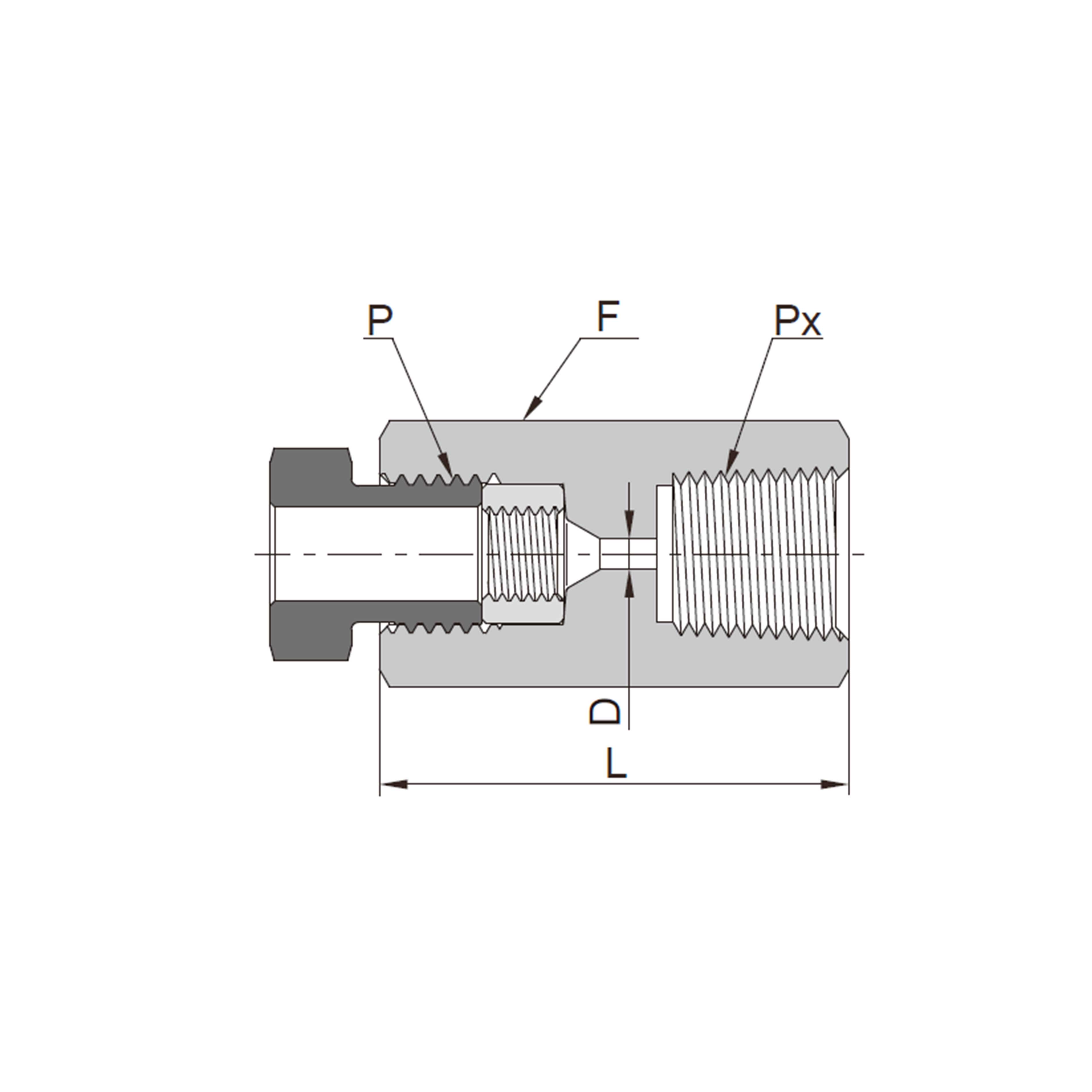 Conector Hembra MP a Hembra NPT