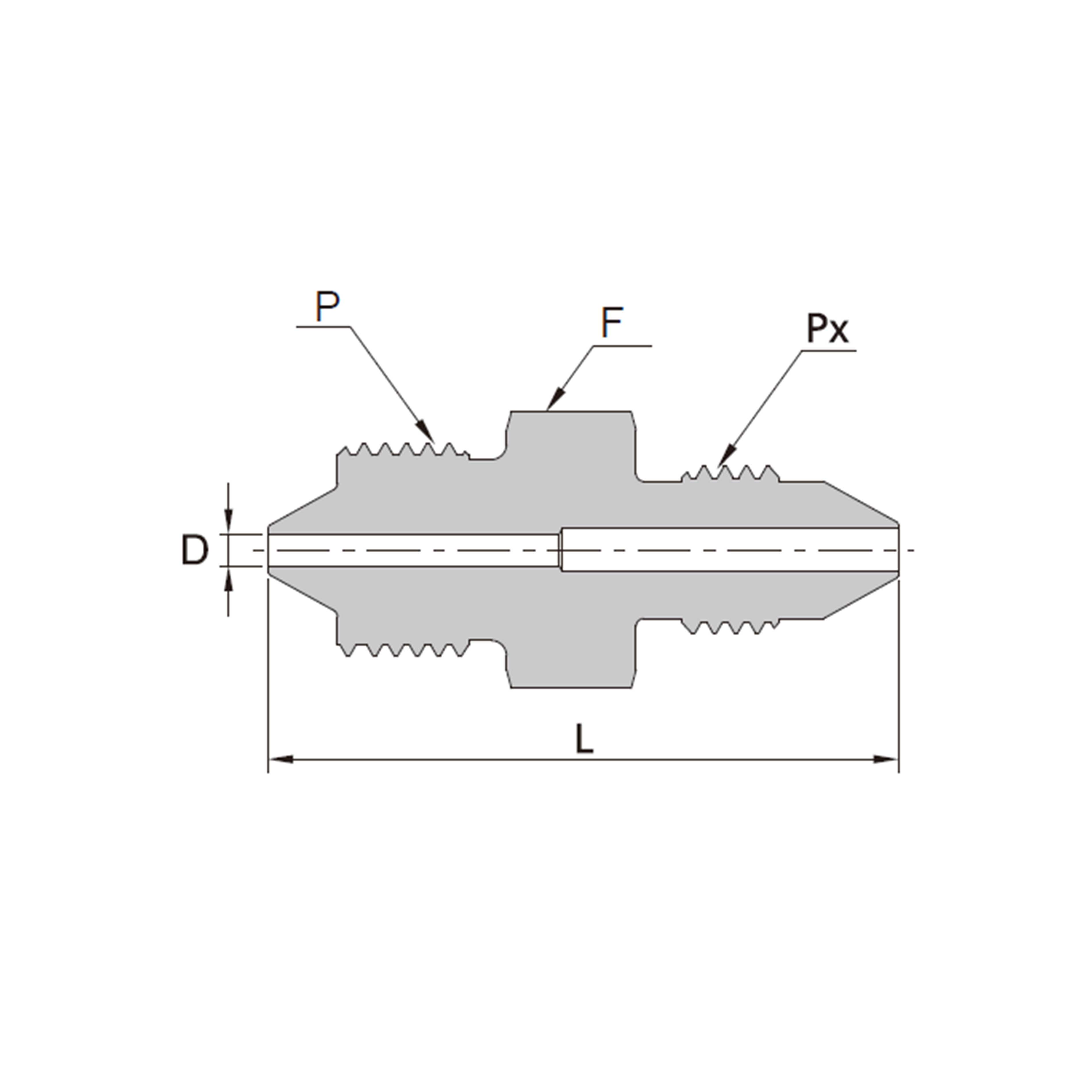 Conector Macho HP a Macho MP