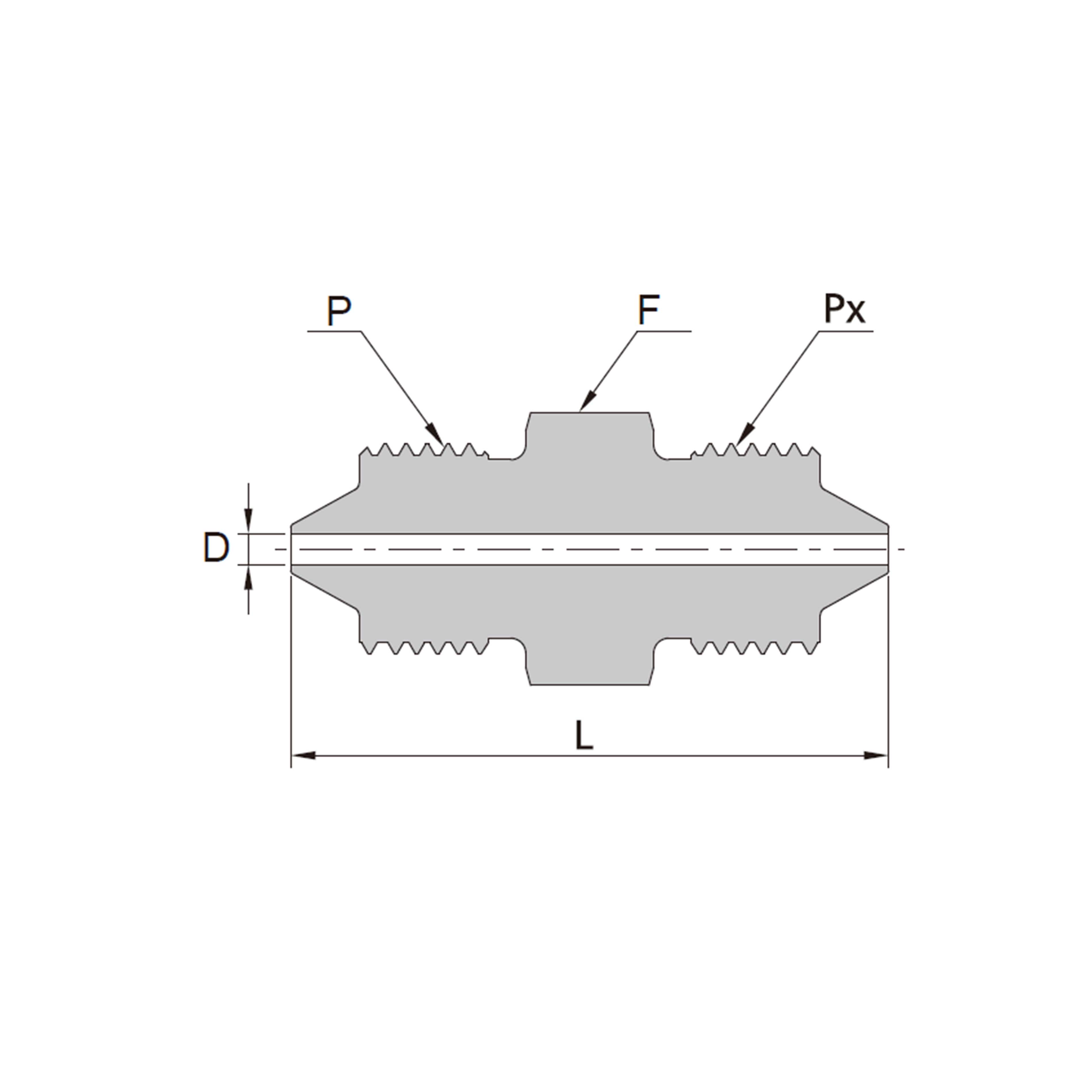 Conector Macho HP a Macho HP