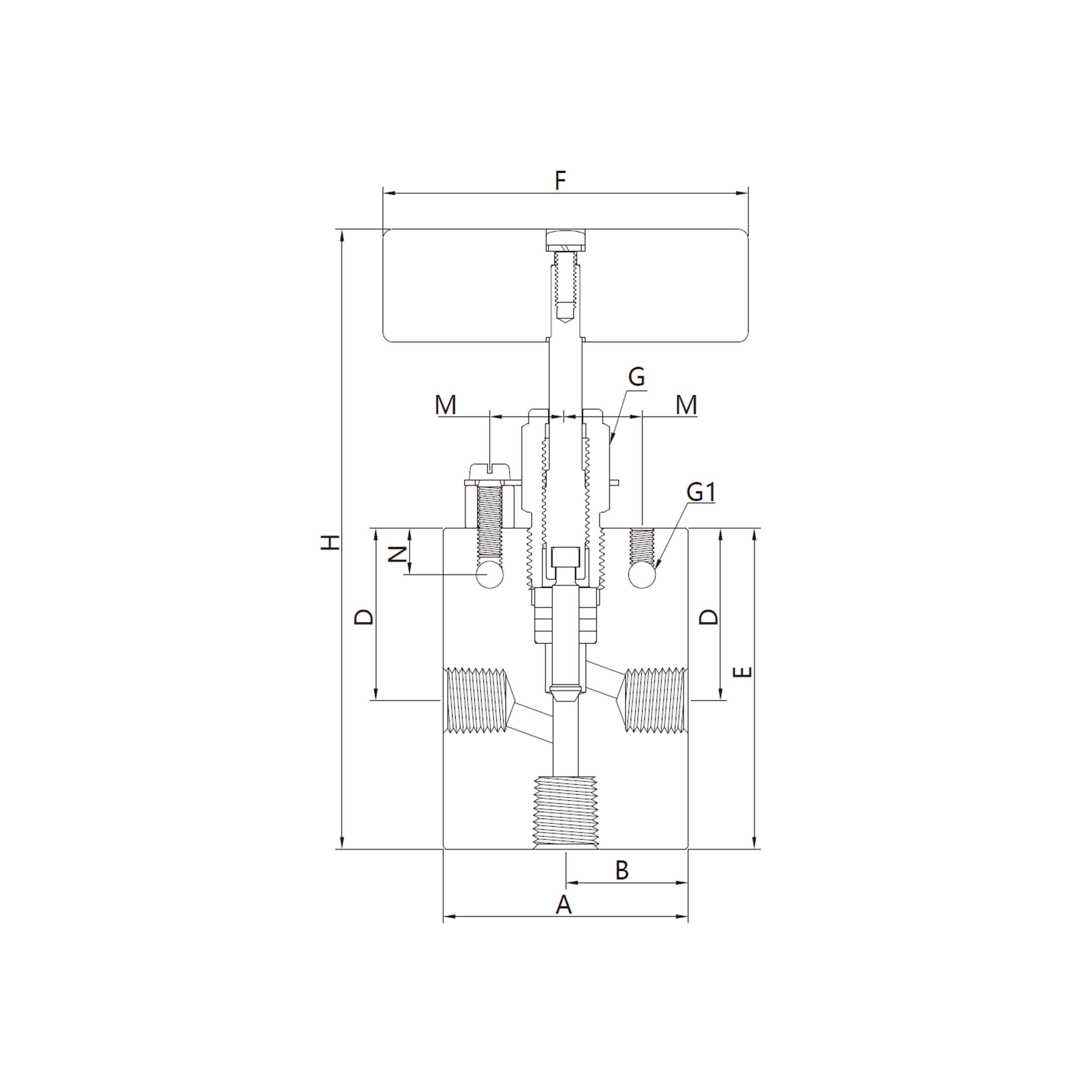 15N(Pipe接口,三通)3通/2进