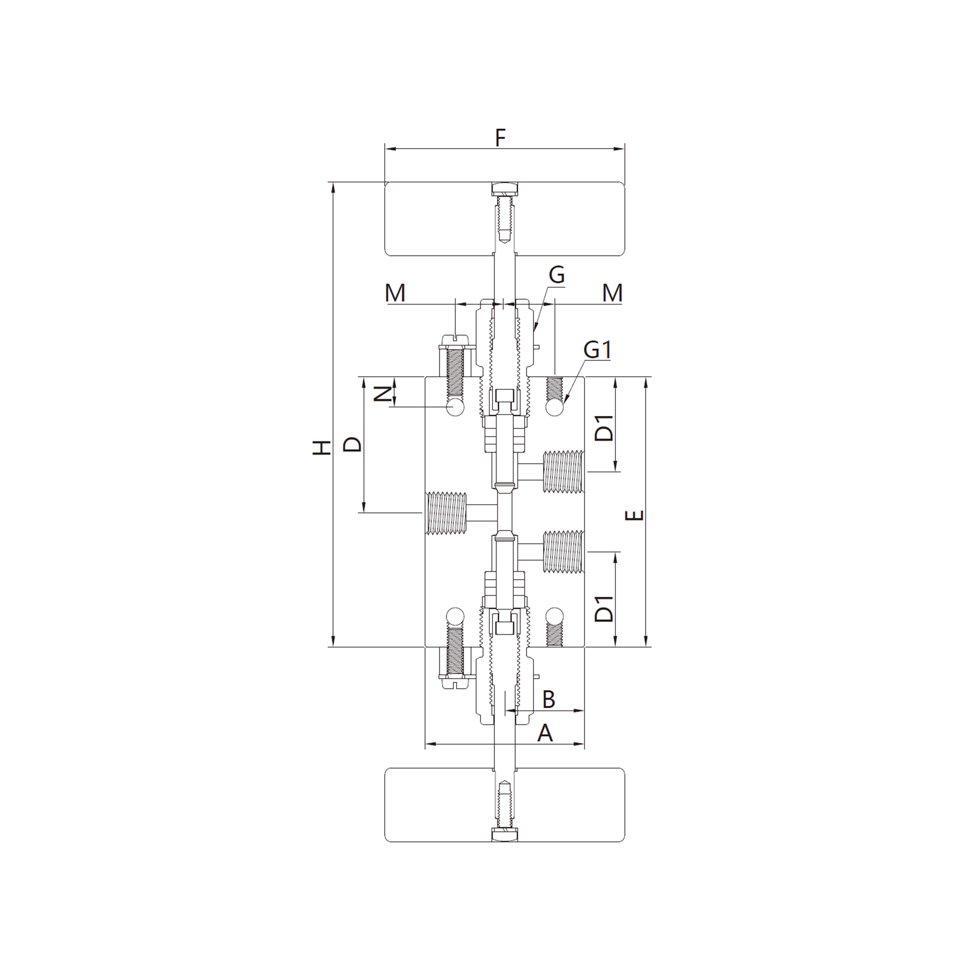 15N(Pipe接口,三通)3通/2阀组