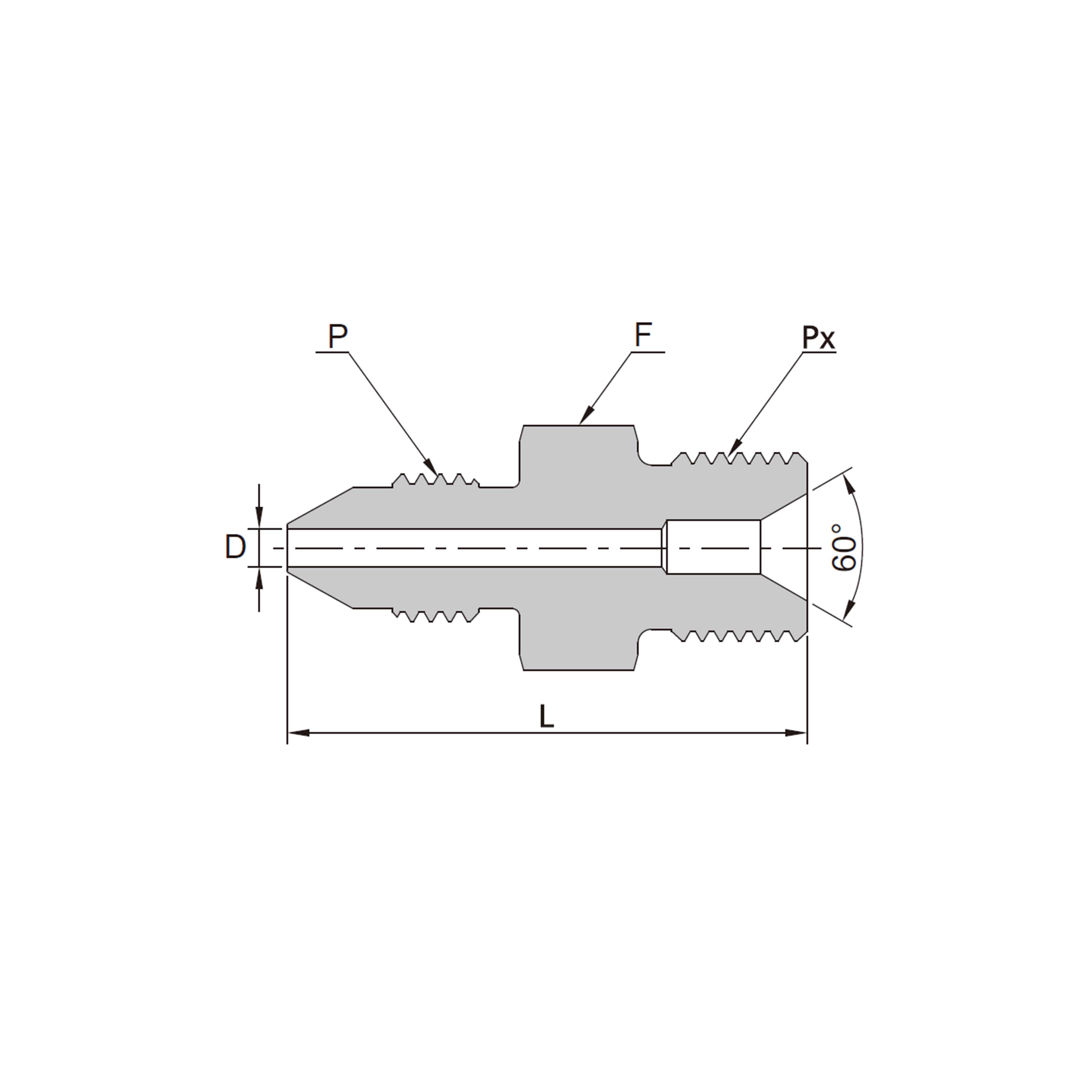 Male Medium Pressure to Male Type 