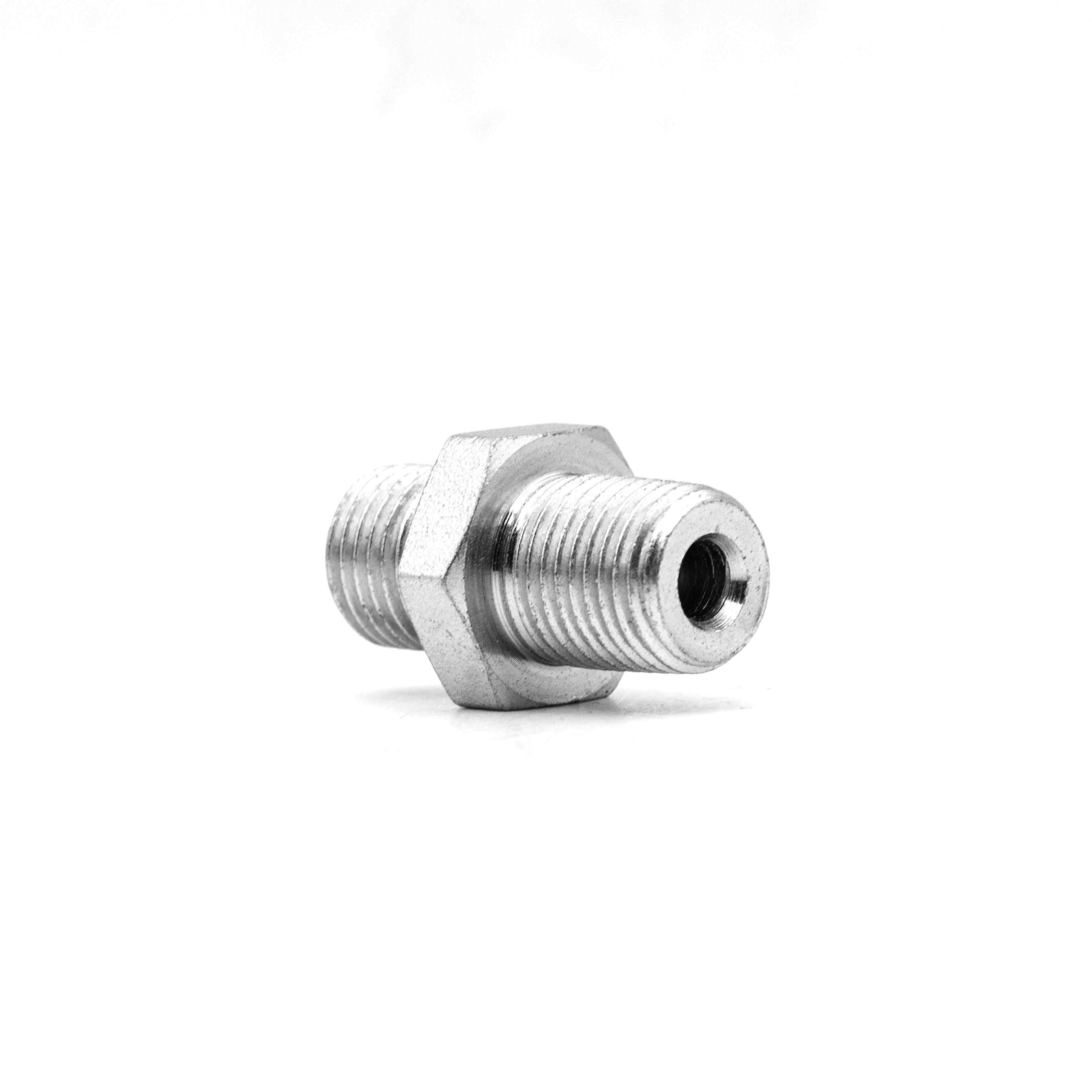 1BT-SP — Straight Male BSPP 60° Cone / Bonded Seal Dual-Seal × Male BSPT Thread Adapter