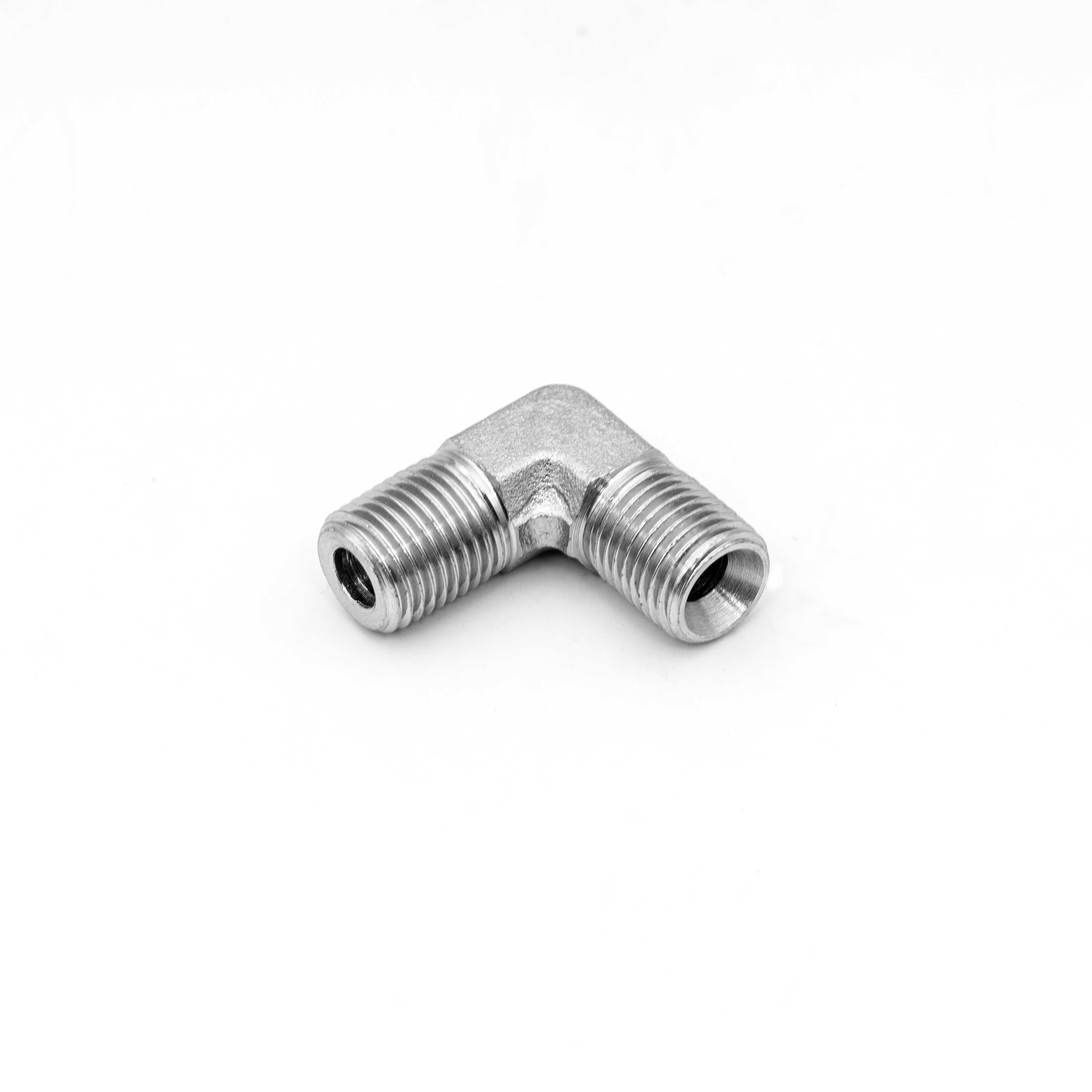 1BN9 — 90° Elbow Male BSPP 60° Cone / Bonded Seal Dual-Seal × Male NPT Thread Adapter