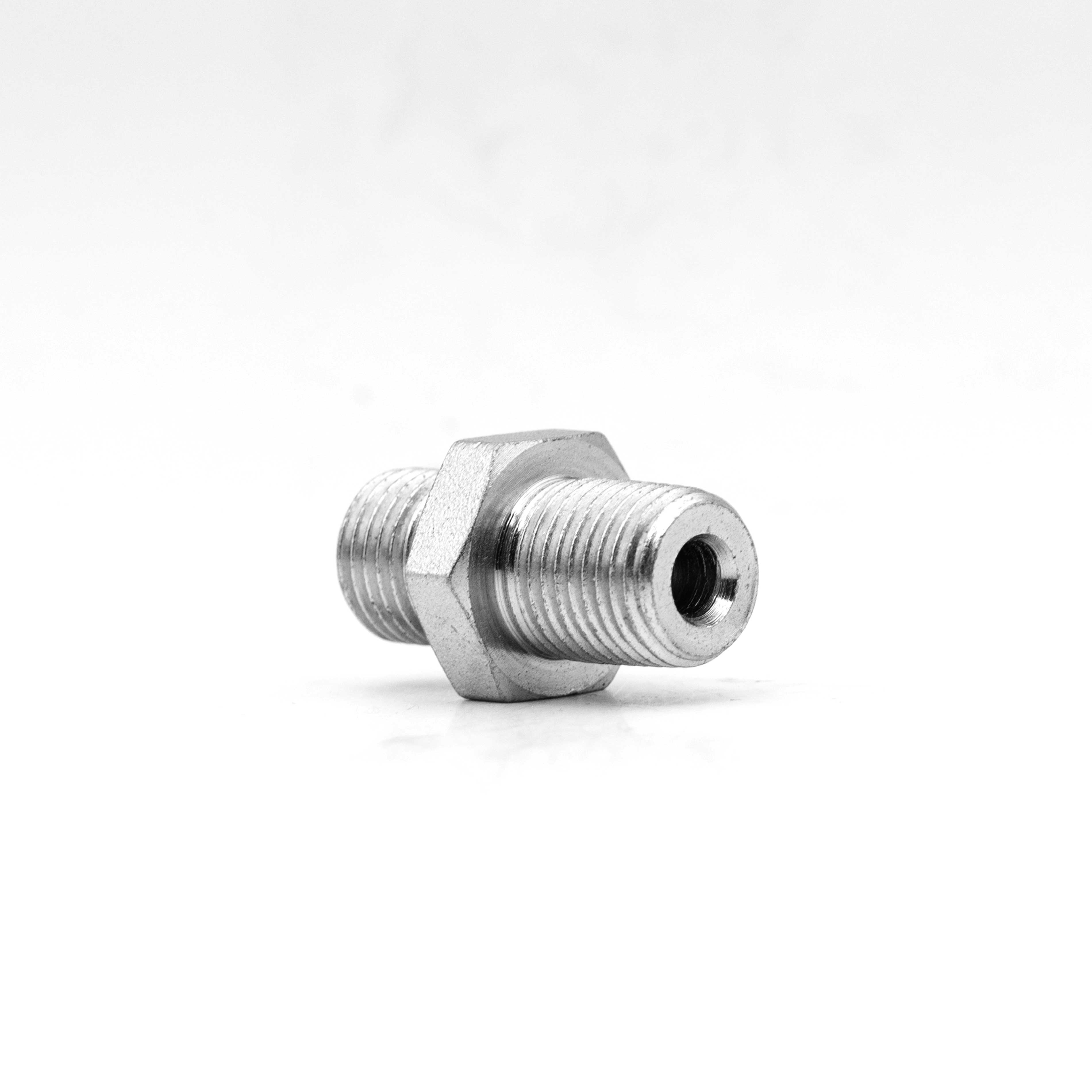 1BN — Straight Male BSPP 60° Cone / Bonded Seal Dual-Seal × Male NPT Thread Adapter