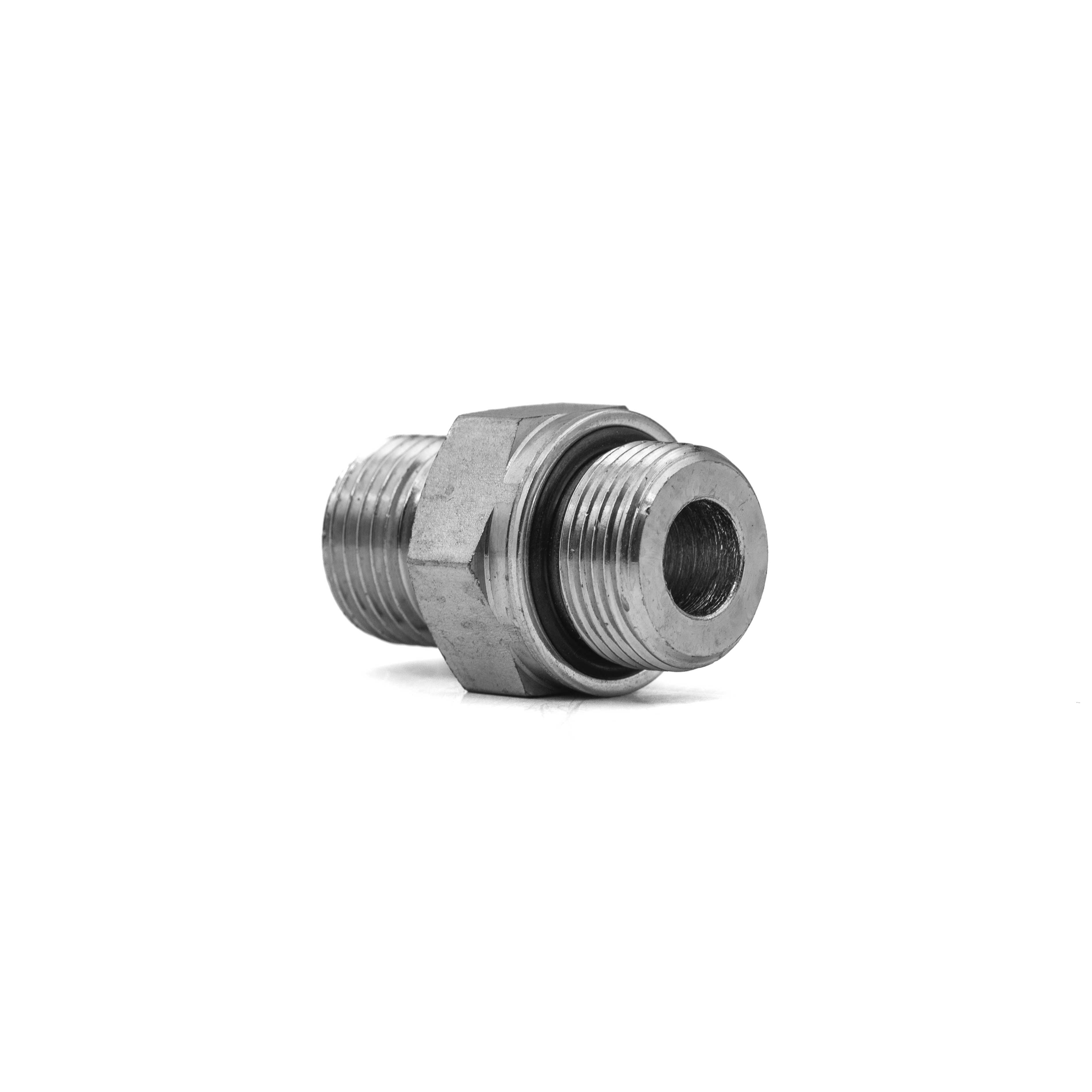 1BH — Straight Male BSPP 60° Cone × Male Metric Thread Adapt