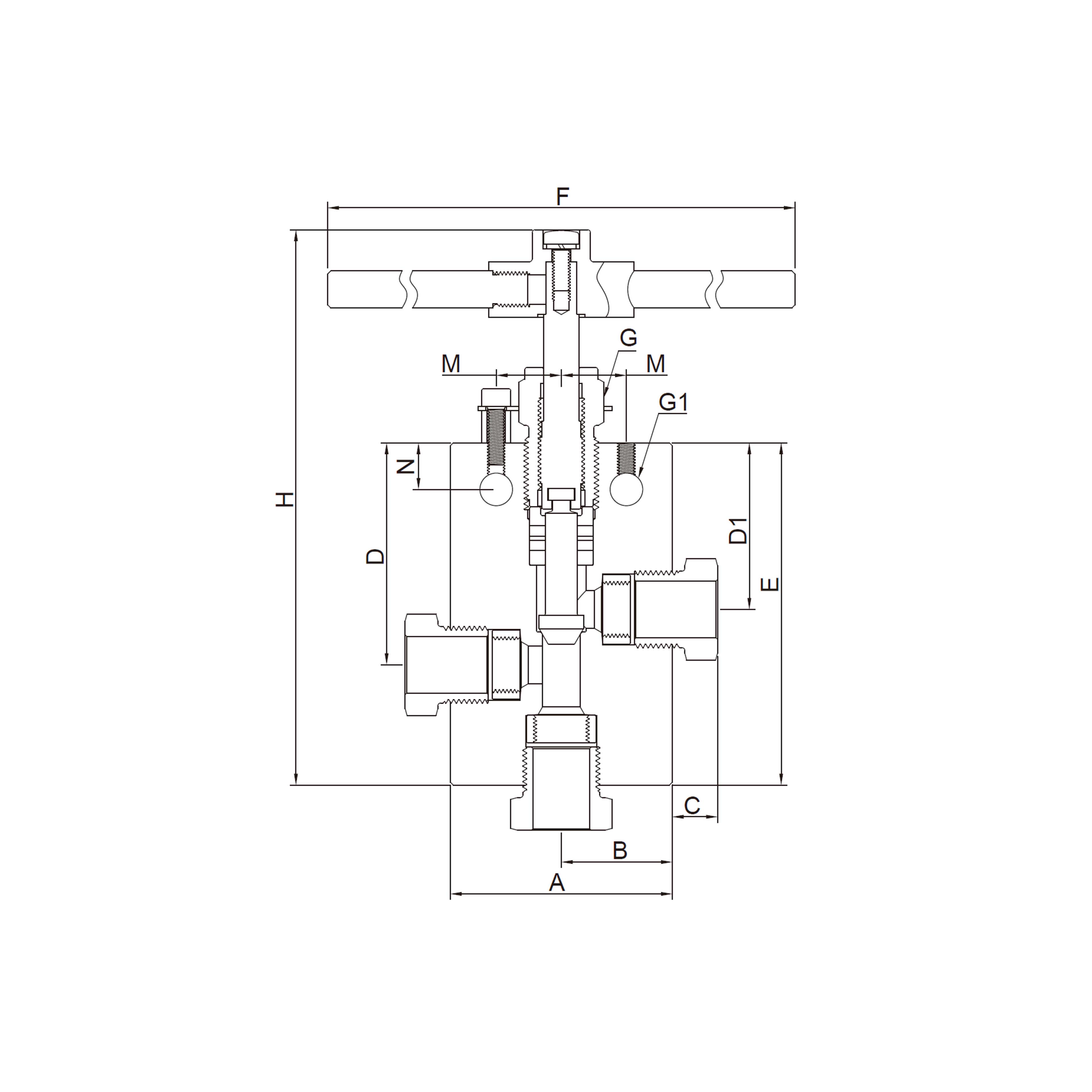 10N(Tubing Connection, 3-Way) 2 on pressure