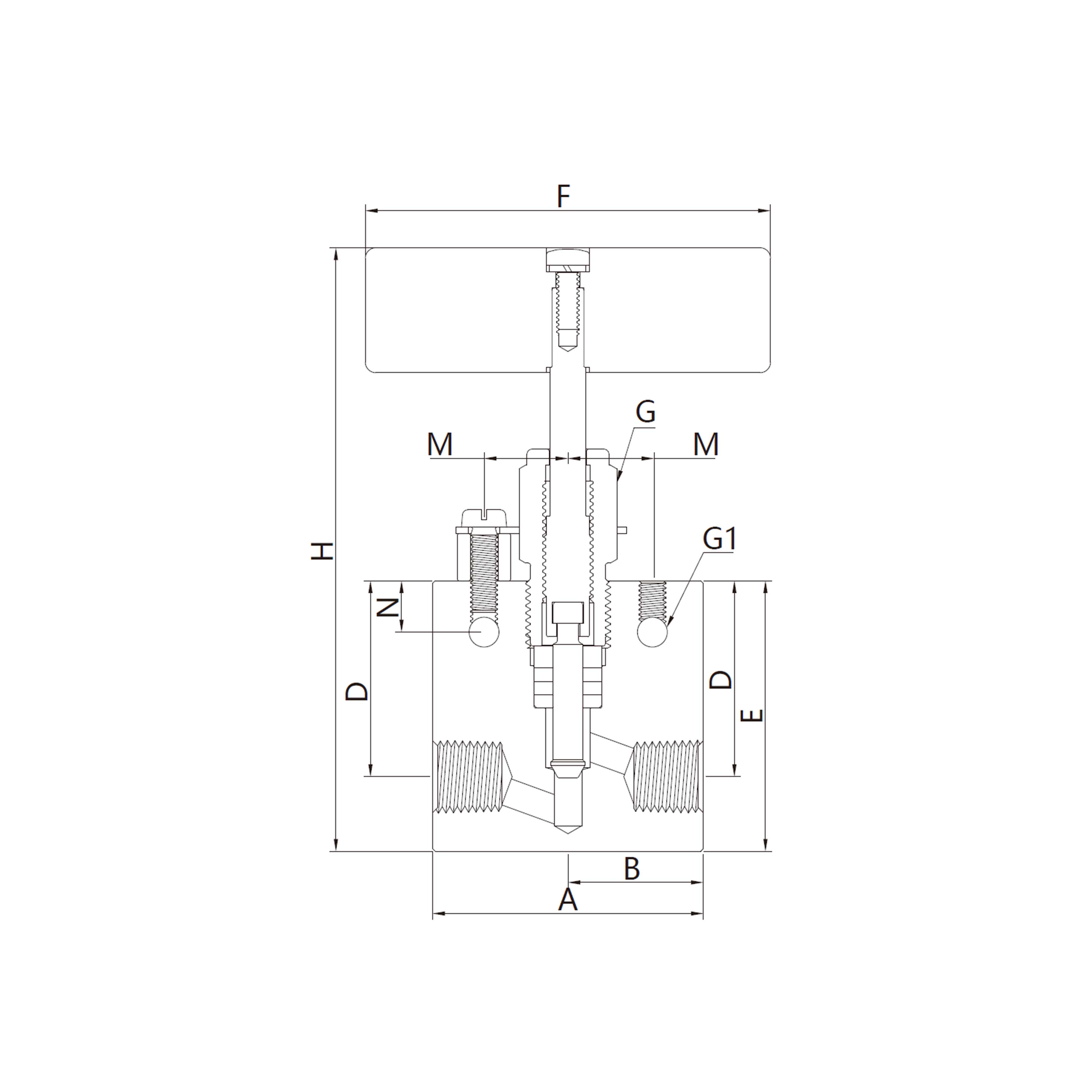 15N(Pipe Connection, 2-Way）Straight