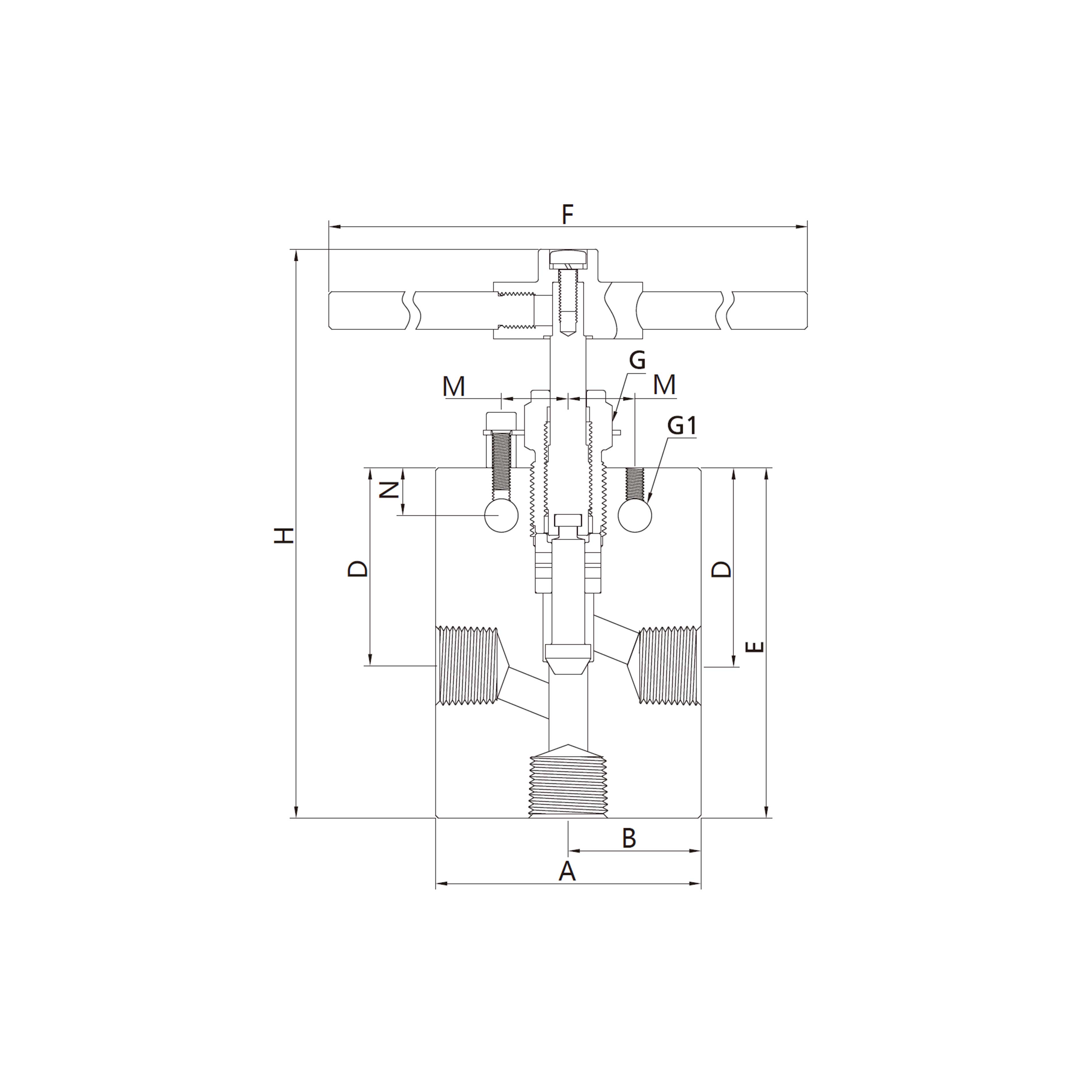 10N(Pipe Connection, 3-Way) 2 on pressure
