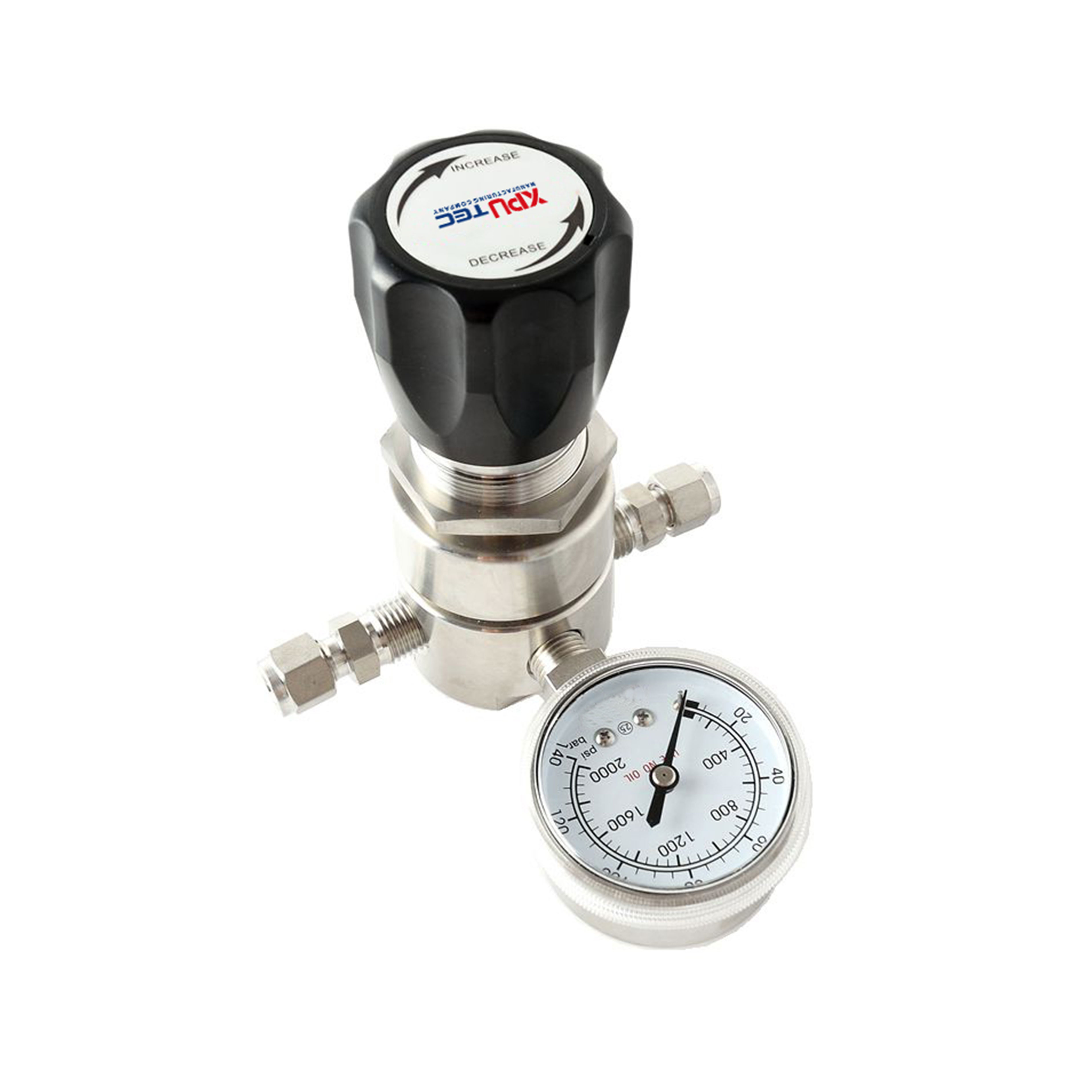 R72 series medium pressure piston stainless steel back pressure valve
