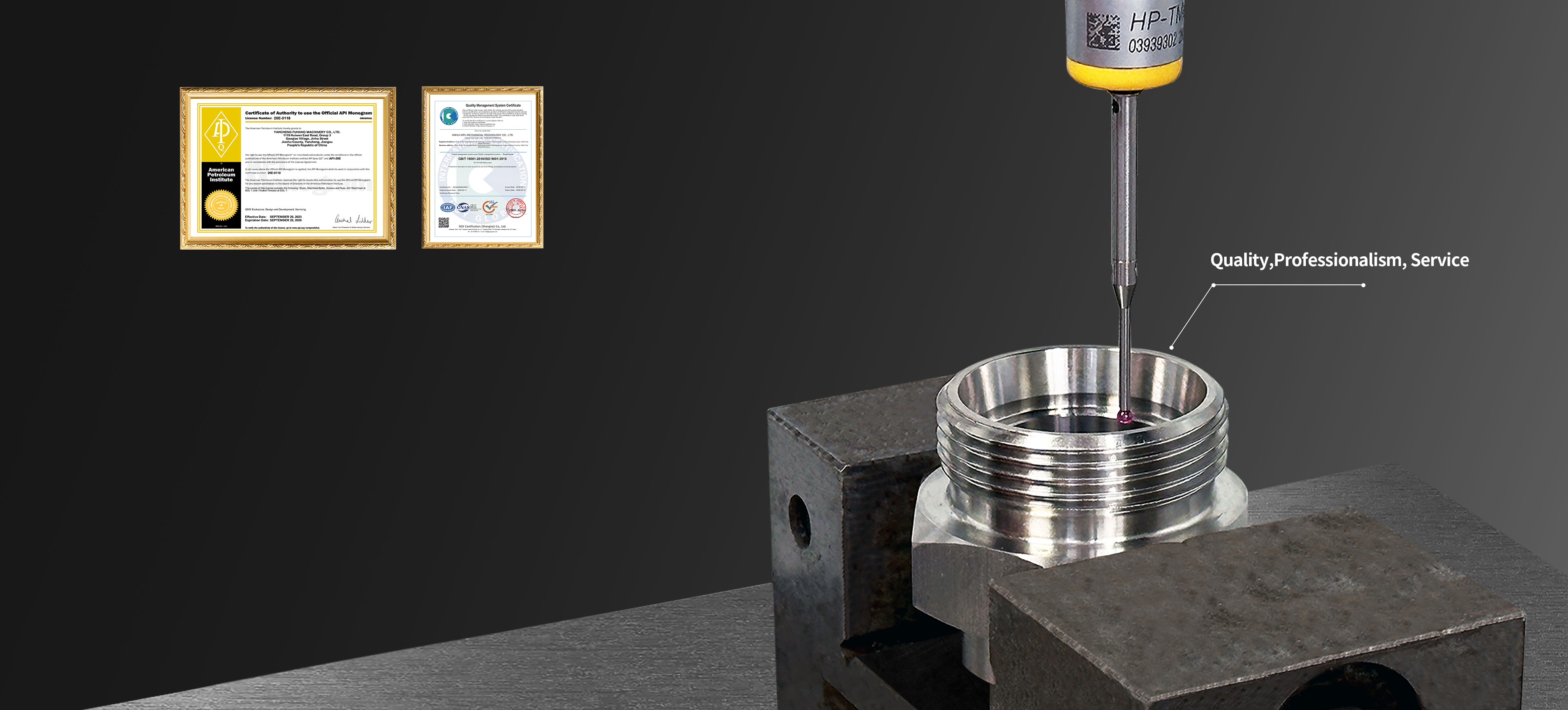 Precision Manufacturing · Stable Quality<br/>Strict Inspection · Standardized Production