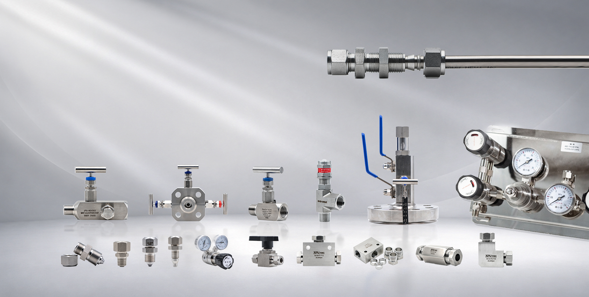 Fluid Connection and Control Products<br/>Fittings · Valves · Pipes · System Integration